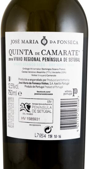 2016 José Maria da Fonseca Quinta de Camarate Seco branco