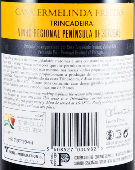 2015 Casa Ermelinda Freitas Trincadeira Reserva tinto