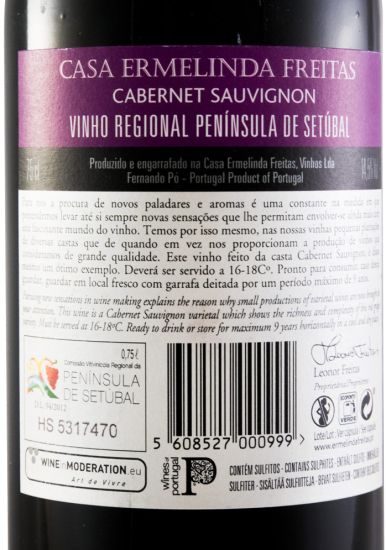 2014 Casa Ermelinda Freitas Cabernet Sauvignon Reserva tinto
