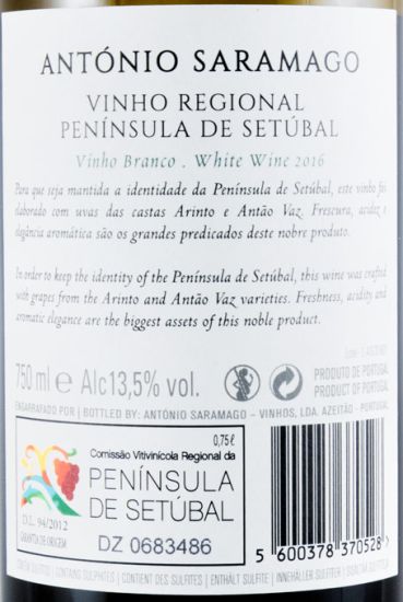 2016 António Saramago white