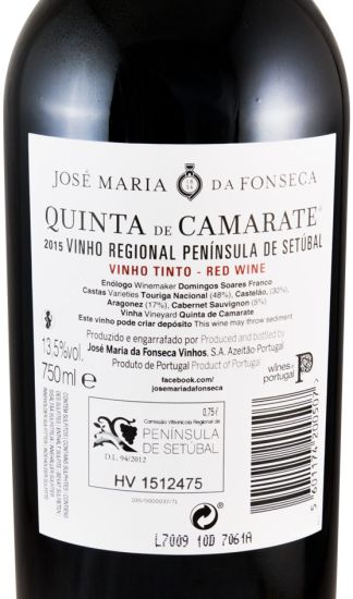 2015 José Maria da Fonseca Quinta de Camarate red