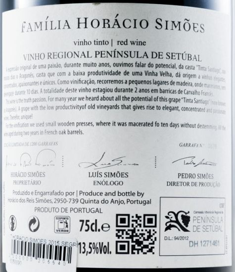 2015 Horácio Simões Segredos Tinta Santiago red