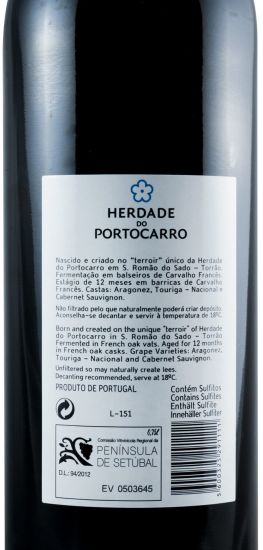 2015 Herdade do Portocarro red