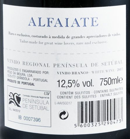 2017 Herdade do Portocarro Alfaiate white