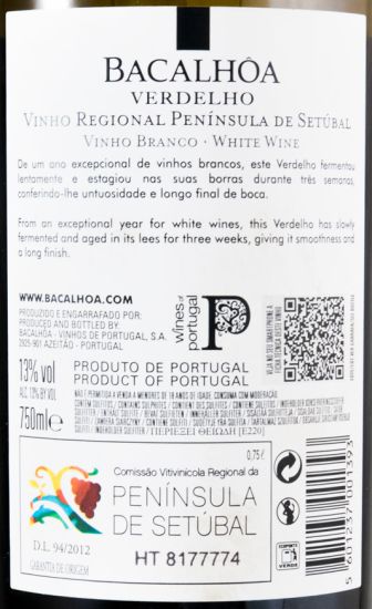 2016 Bacalhôa Verdelho white