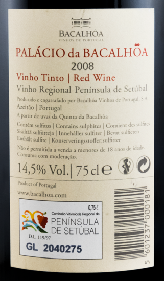 2008 Palácio da Bacalhôa red