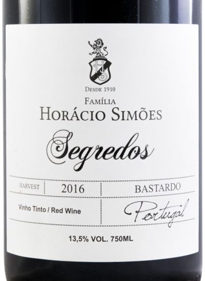 2016 Horácio Simões Segredos Bastardo tinto