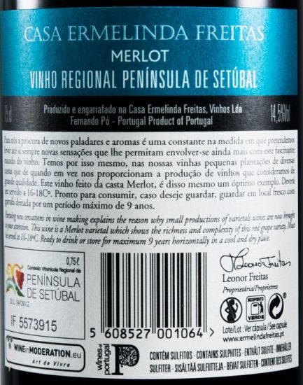 2016 Casa Ermelinda Freitas Merlot Reserva tinto
