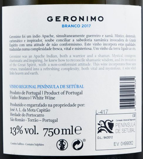 2017 Herdade do Portocarro Geronimo white