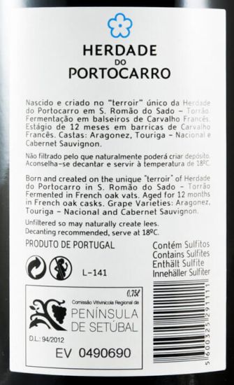 2014 Herdade do Portocarro red