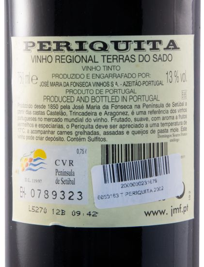 2002 José Maria da Fonseca Periquita red