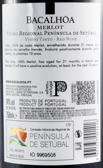 2016 Bacalhôa Merlot red