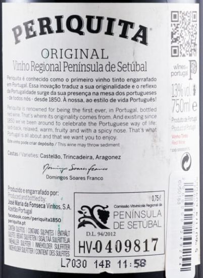 2015 José Maria da Fonseca Periquita tinto