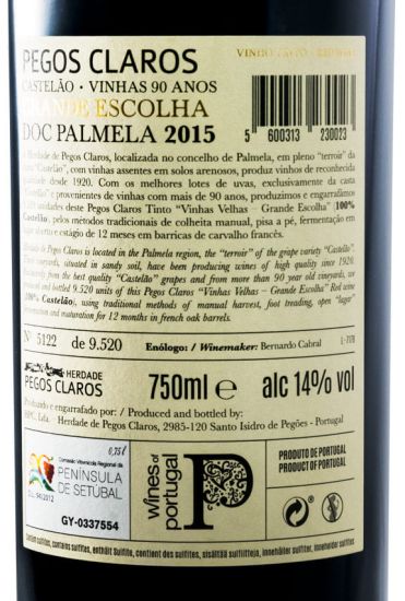 2015 Pegos Claros Grande Escolha Vinhas Velhas tinto
