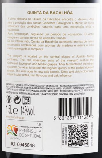 2015 Quinta da Bacalhôa tinto 1,5L