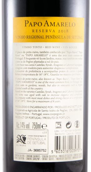 2018 Papo Amarelo Reserva tinto