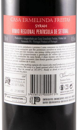 2018 Casa Ermelinda Freitas Syrah Reserva tinto
