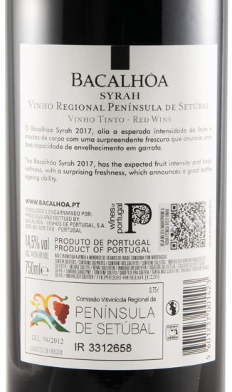2017 Bacalhôa Syrah red