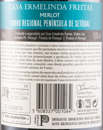 2018 Casa Ermelinda Freitas Merlot Reserva tinto