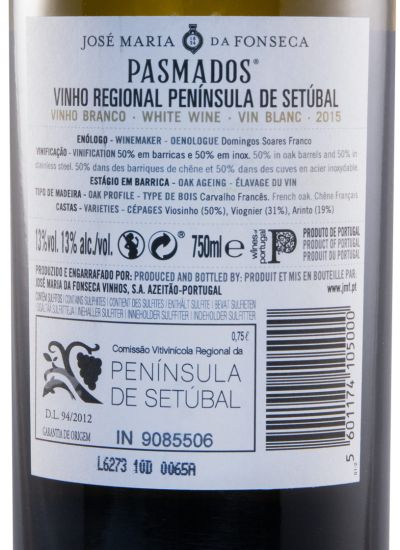 2015 José Maria da Fonseca Pasmados white