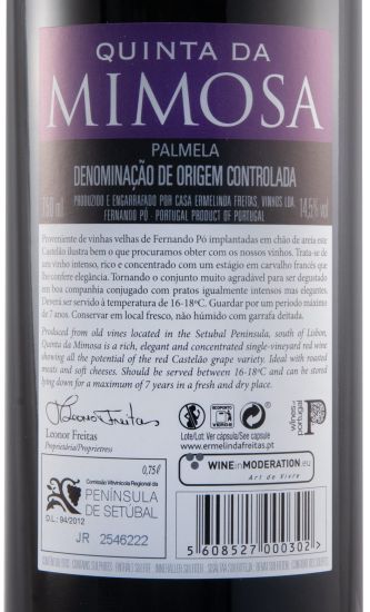 2018 Casa Ermelinda Freitas Quinta da Mimosa red
