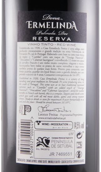 2019 Dona Ermelinda Reserva tinto