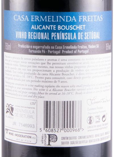 2019 Casa Ermelinda Freitas Alicante Bouschet red