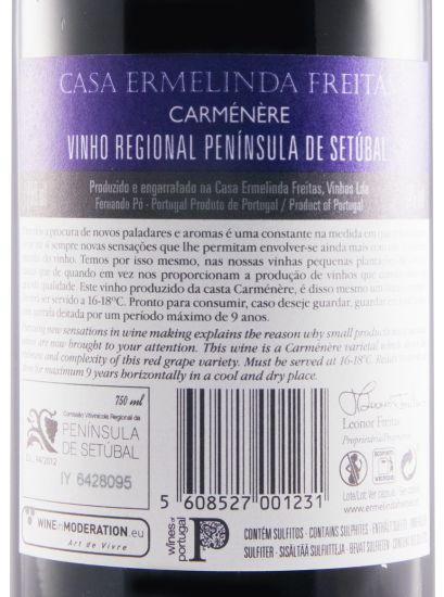 2017 Casa Ermelinda Freitas Carménère Reserva red