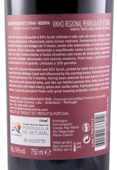 Conjunto Herdade Canal Caveira Reserva (2x75cl)