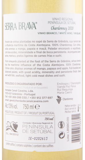 2020 Serra Brava Chardonnay branco