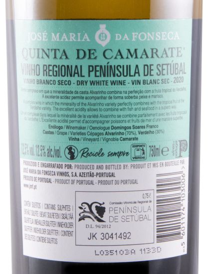 2020 José Maria da Fonseca Quinta de Camarate Seco white