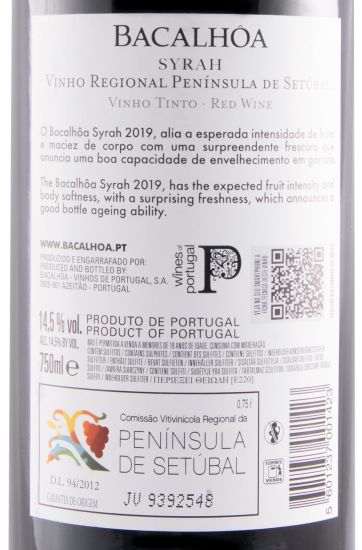 2019 Bacalhôa Syrah red