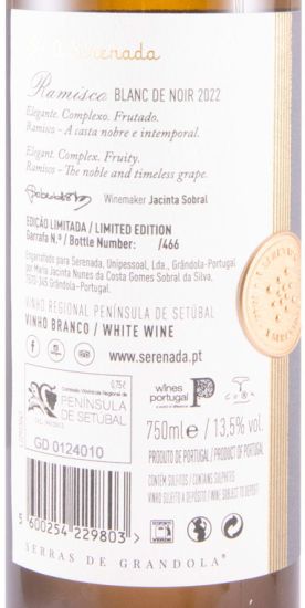 2022 A Serenada Ramisco Blanc de Noir Edição Limitada branco