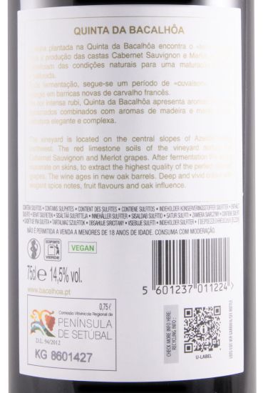 2019 Quinta da Bacalhôa Cabernet Sauvignon red