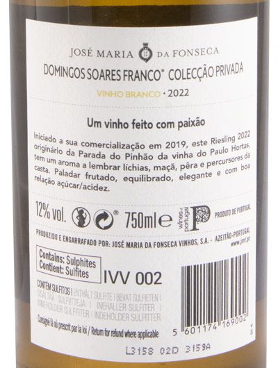 2020 DSF Riesling Colecção Privada white