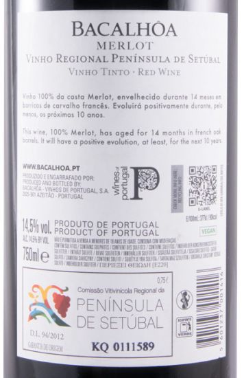2020 Bacalhôa Merlot red