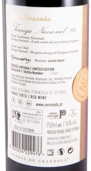2019 A Serenada Touriga Nacional Limited Edition red