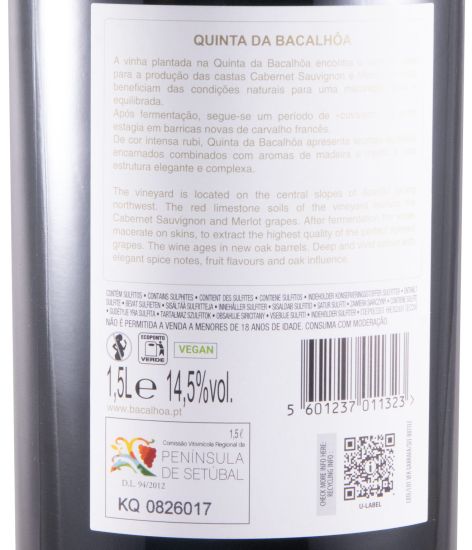 2019 Quinta da Bacalhôa red 1.5L