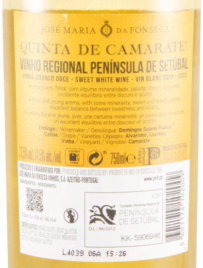2023 José Maria da Fonseca Quinta de Camarate Doce branco