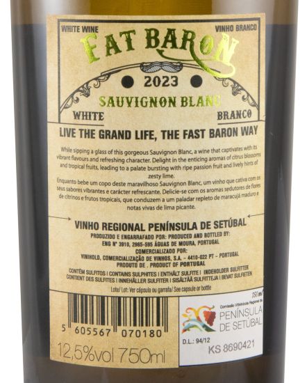 2023 Casa Ermelinda Freitas Fat Baron Sauvignon Blanc branco