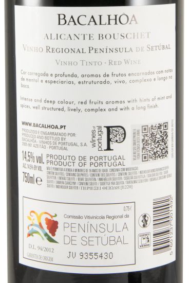 2019 Bacalhôa Alicante Bouschet tinto