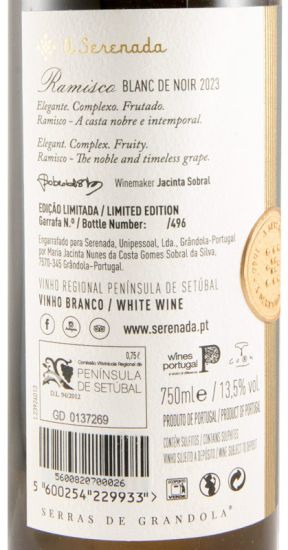 2023 A Serenada Ramisco Blanc de Noir Edição Limitada branco