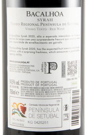 2020 Bacalhôa Syrah red