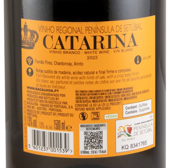 2023 Bacalhôa Catarina branco 1,5L (rótulo danificado)
