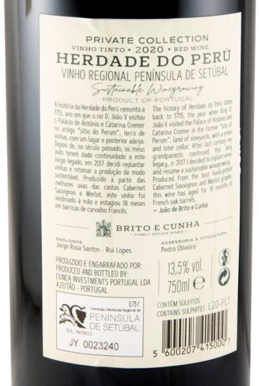 2020 Herdade do Perú Private Collection tinto