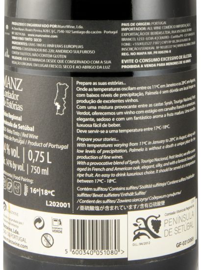 2020 Manz Contador de Estórias red (damaged label)