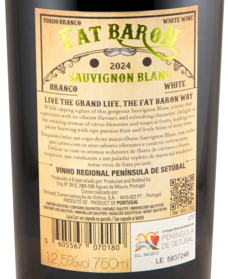 2024 Casa Ermelinda Freitas Fat Baron Sauvignon Blanc branco