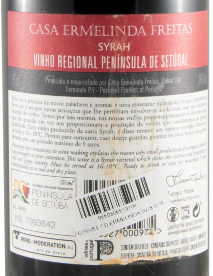2015 Dona Ermelinda Syrah Reserva red