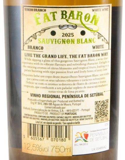 2025 Casa Ermelinda Freitas Fat Baron Sauvignon Blanc branco