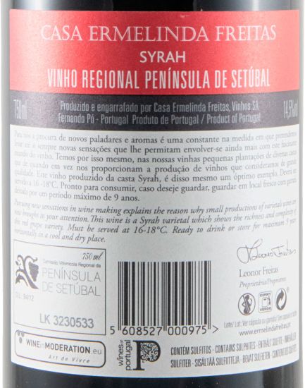 2023 Casa Ermelinda Freitas Syrah Reserva tinto